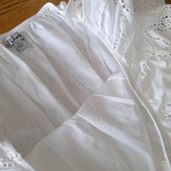 J for Justify Size XL 100% Cotton OTS Eyelet Dress - Picture 8 of 14